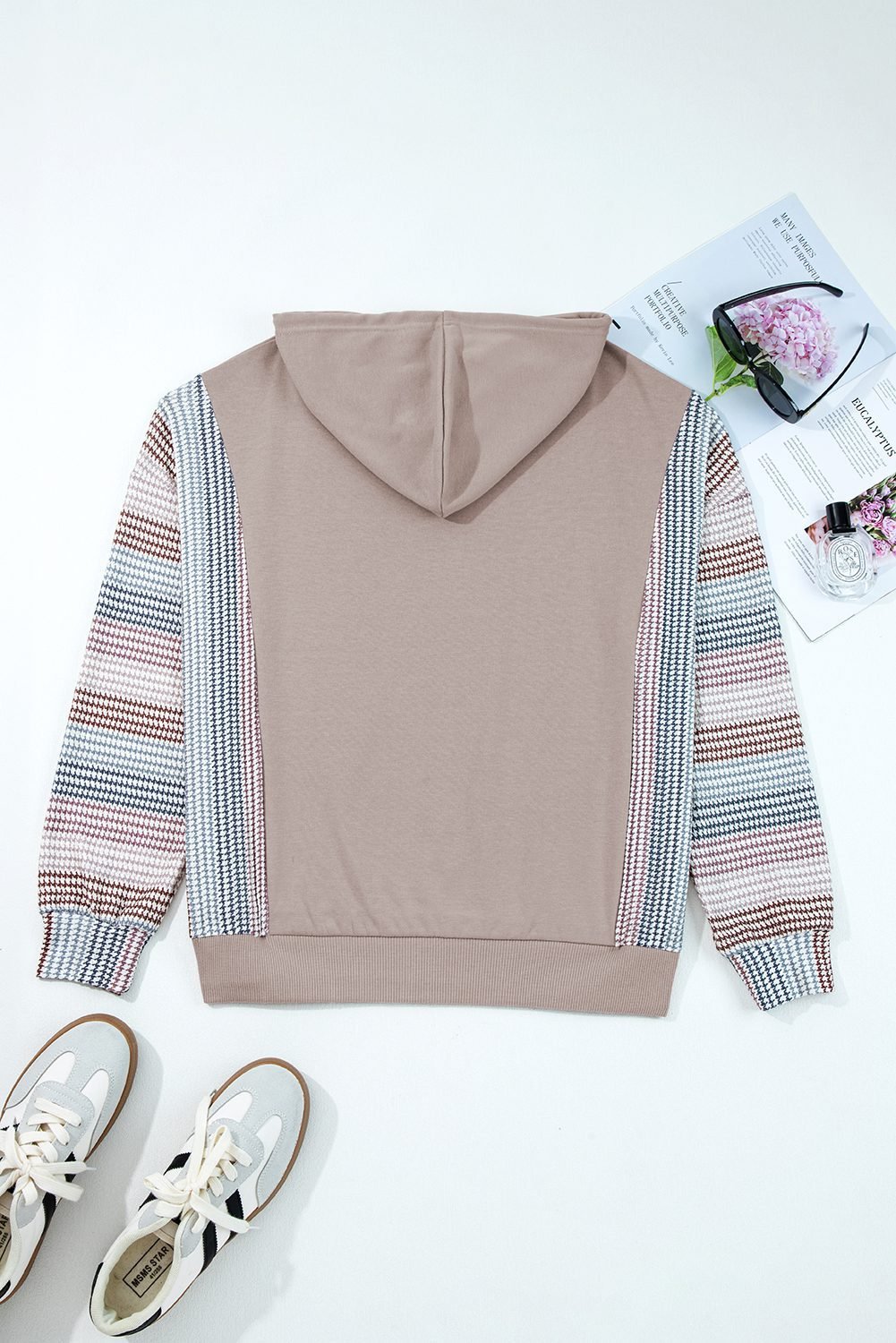 Dune Colorblock Patchwork Baggy Hoodie