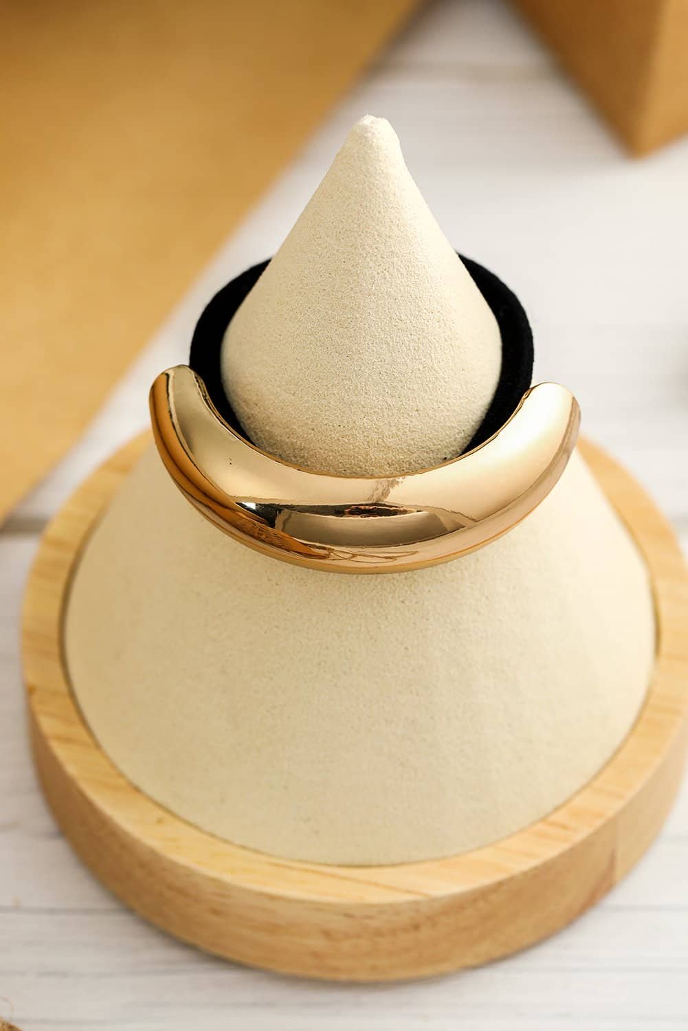 Gold Plated U-Shape Decor Vintage Hair Scrunchie