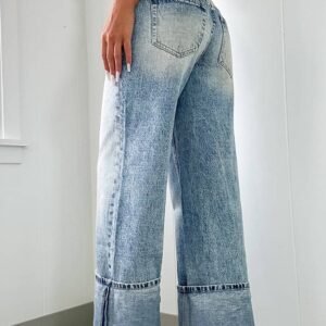 Myosotis High Rise Button Zip Fly Medium Wash Jeans
