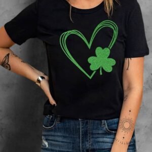 Black Clover Heart Shaped Graphic Tee