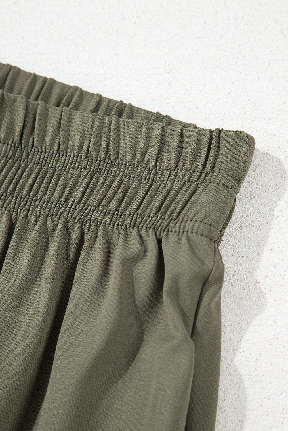 Seagrass Raw Hem Loose Tee And Wide Leg Pants Set