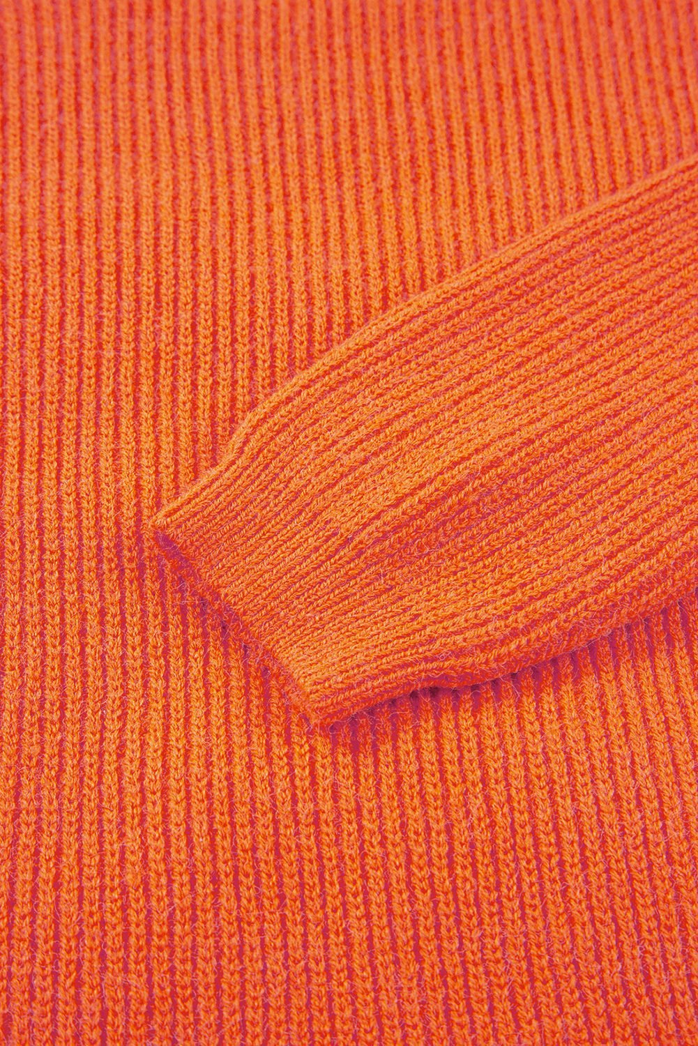Vitality Orange Thankful For My Queens Ribbed Knit Drop Shoulder Graphic Sweater