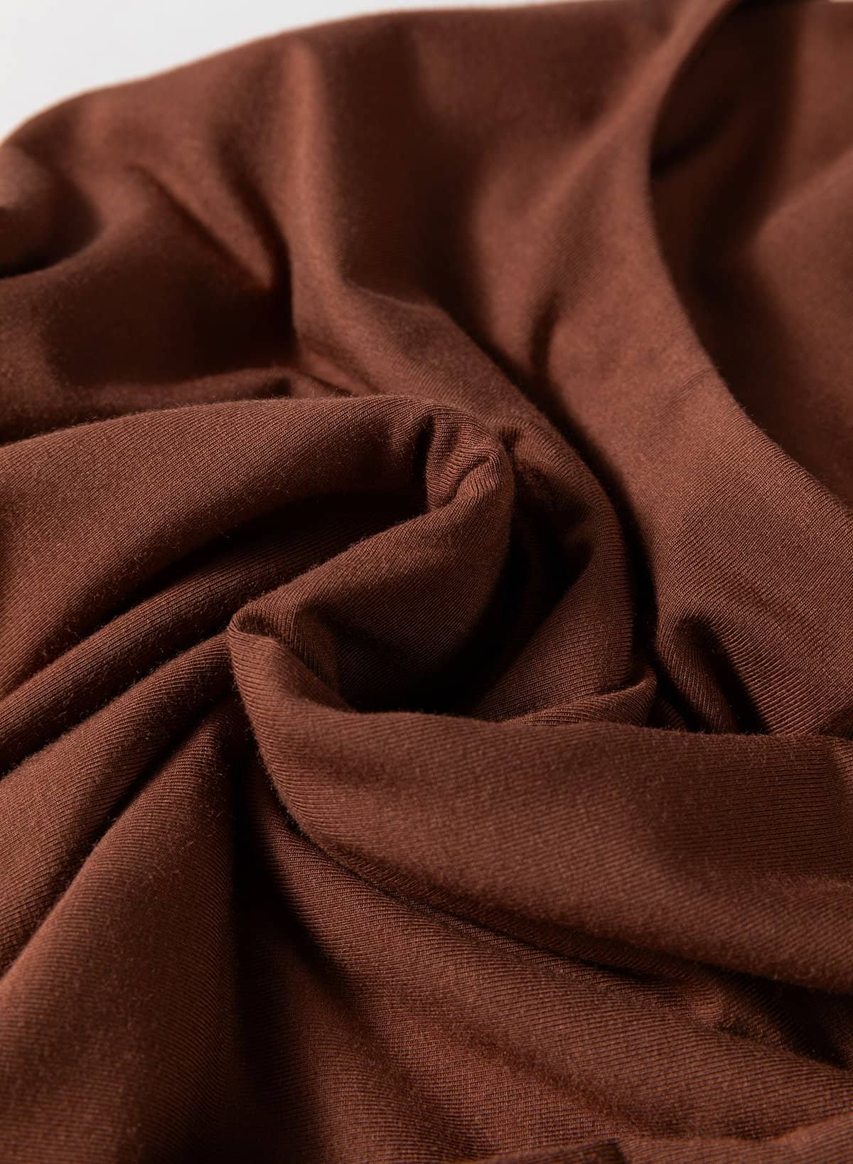 Coffee Solid Color U Neck Slim Fit Tank Top