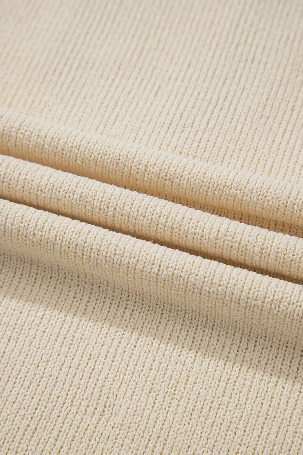 Beige Usa Star Contrast Patchwork Exposed Seam Long Sleeve Top