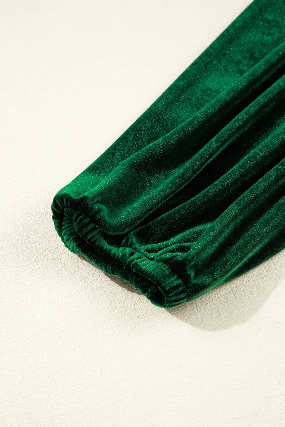 Evergreen Bowknot Decor High Waist Velvet Mini Dress