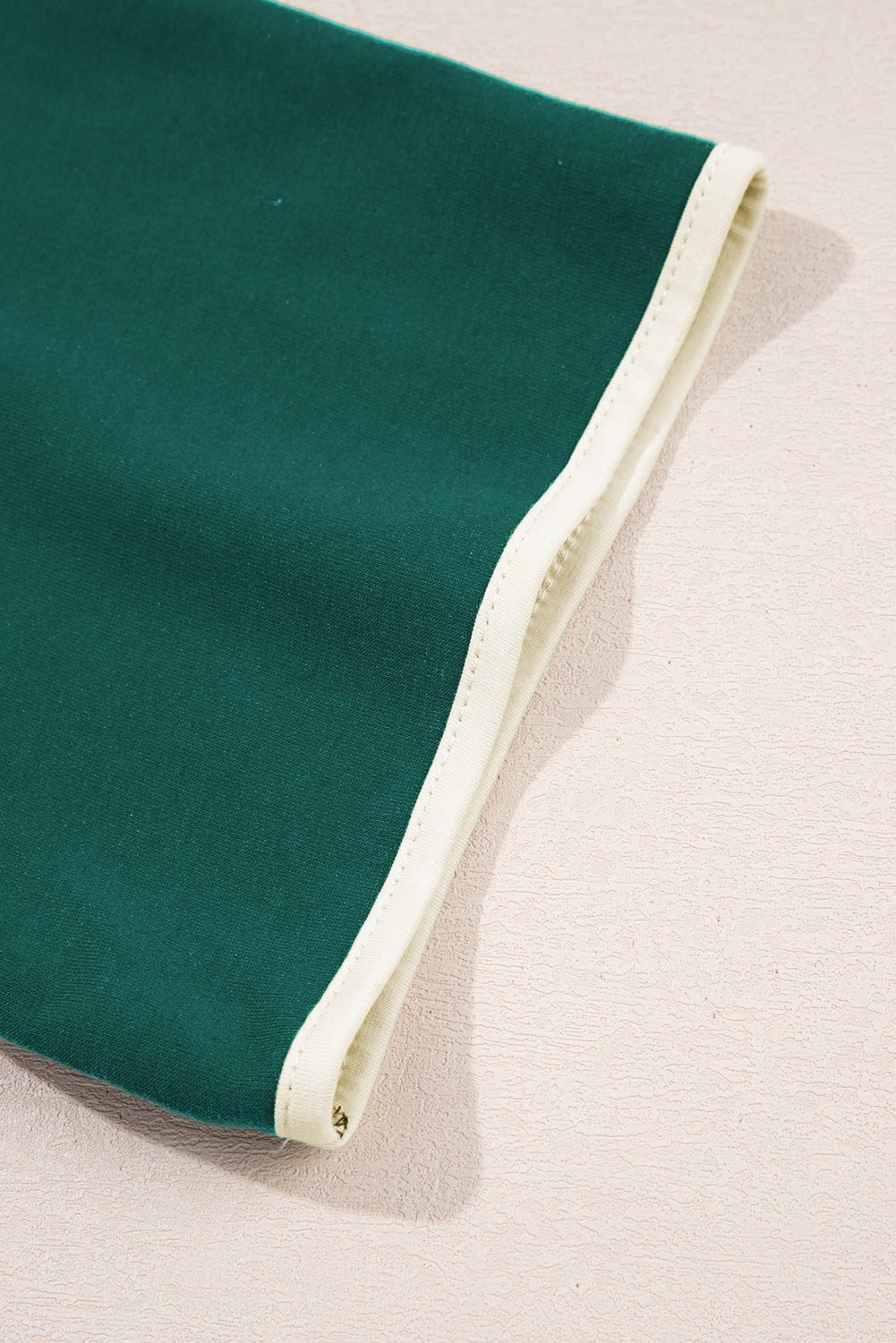 Evergreen Colorblock Edge Drop Shoulder T Shirt And Skort 2Pcs Set