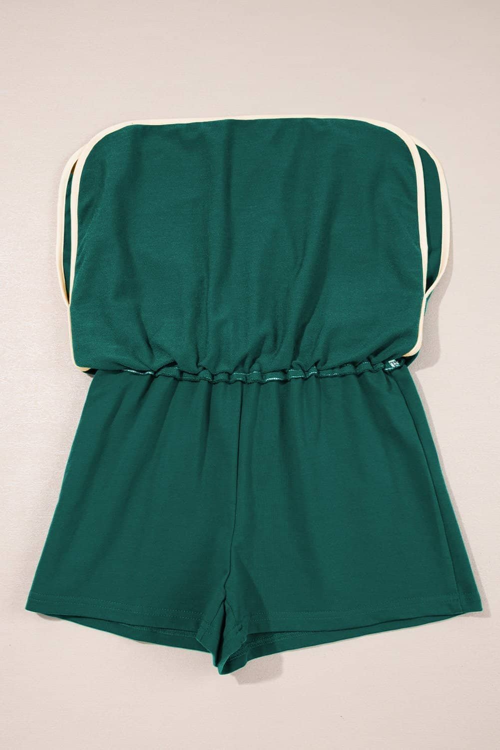 Evergreen Colorblock Edge Drop Shoulder T Shirt And Skort 2Pcs Set