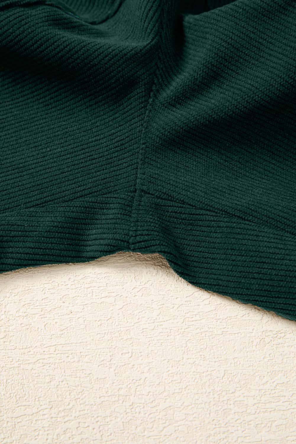 Evergreen Corduroy V Neck Patched Pocket Sleeveless Jumpsuit