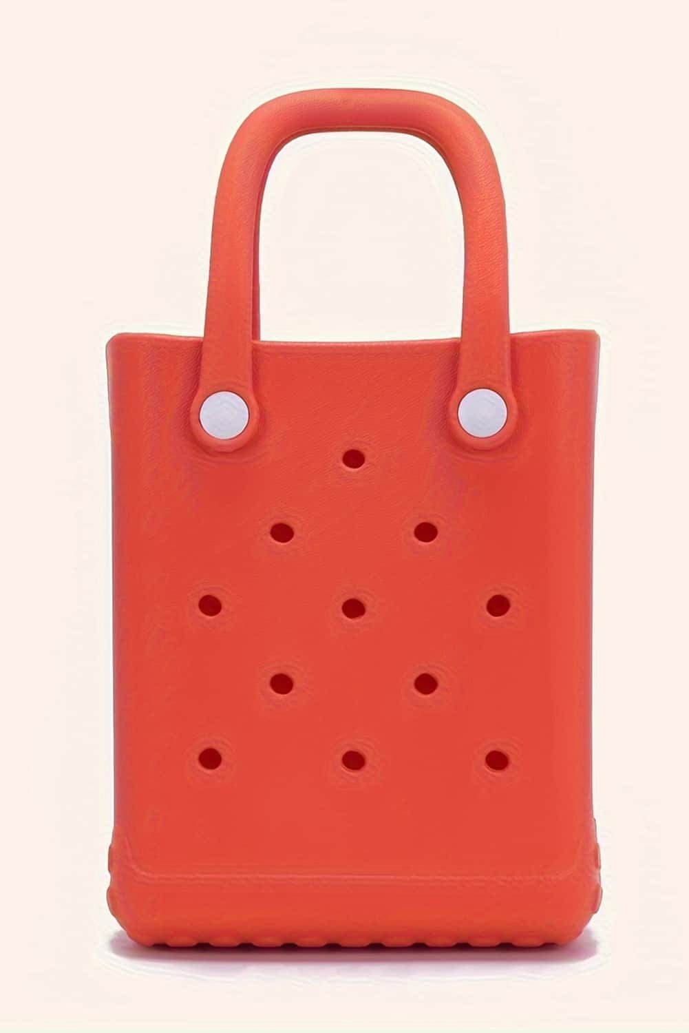 Fiery Red Waterproof Eva Hollow Tote Bag