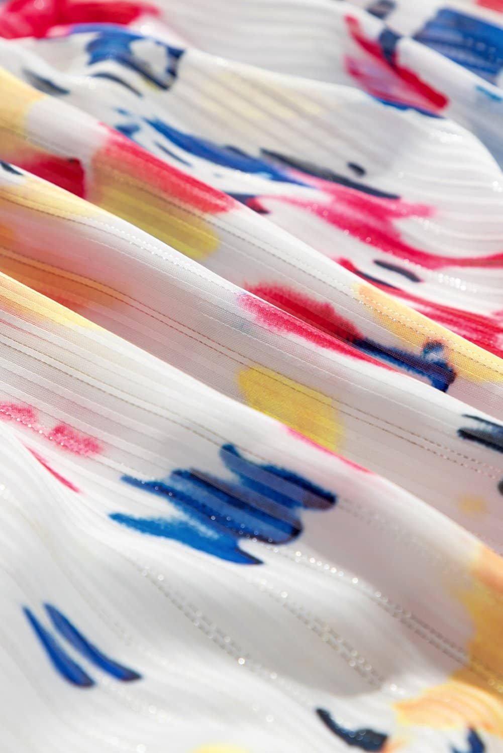 Rose Abstract Print Short Puff Sleeve Tiered Maxi Dress