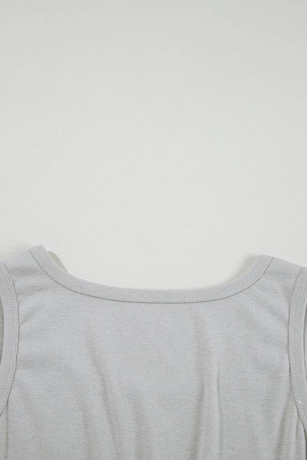 Gray 3 Pcs Crop Tank Top Shorts With Cardigan Lounge Set