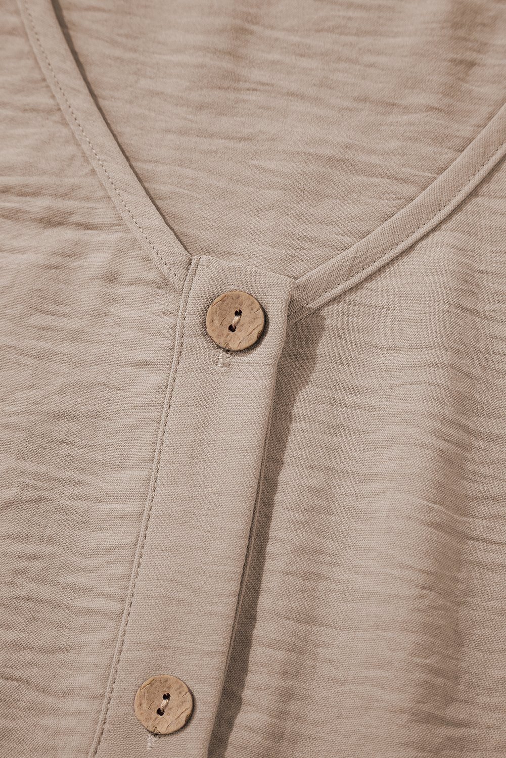 Goat Buttoned Vest Drawstring Wide Leg Pants 2Pcs Set