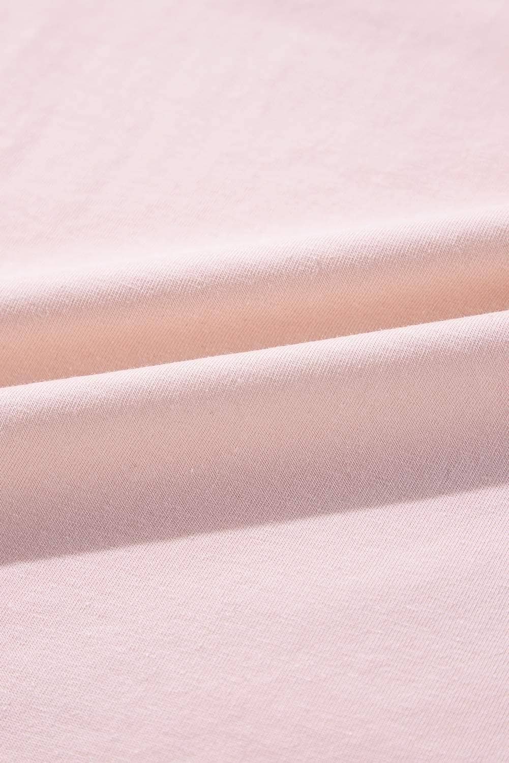 Pink Christmas Sequin Nutcracker Graphic Colorblock Long Sleeve Top