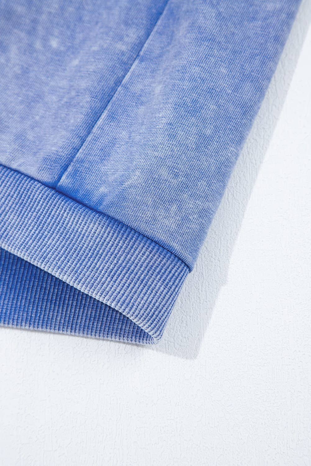 Sky Blue Mineral Wash Pocketed Sleeveless V Neck Loose Romper