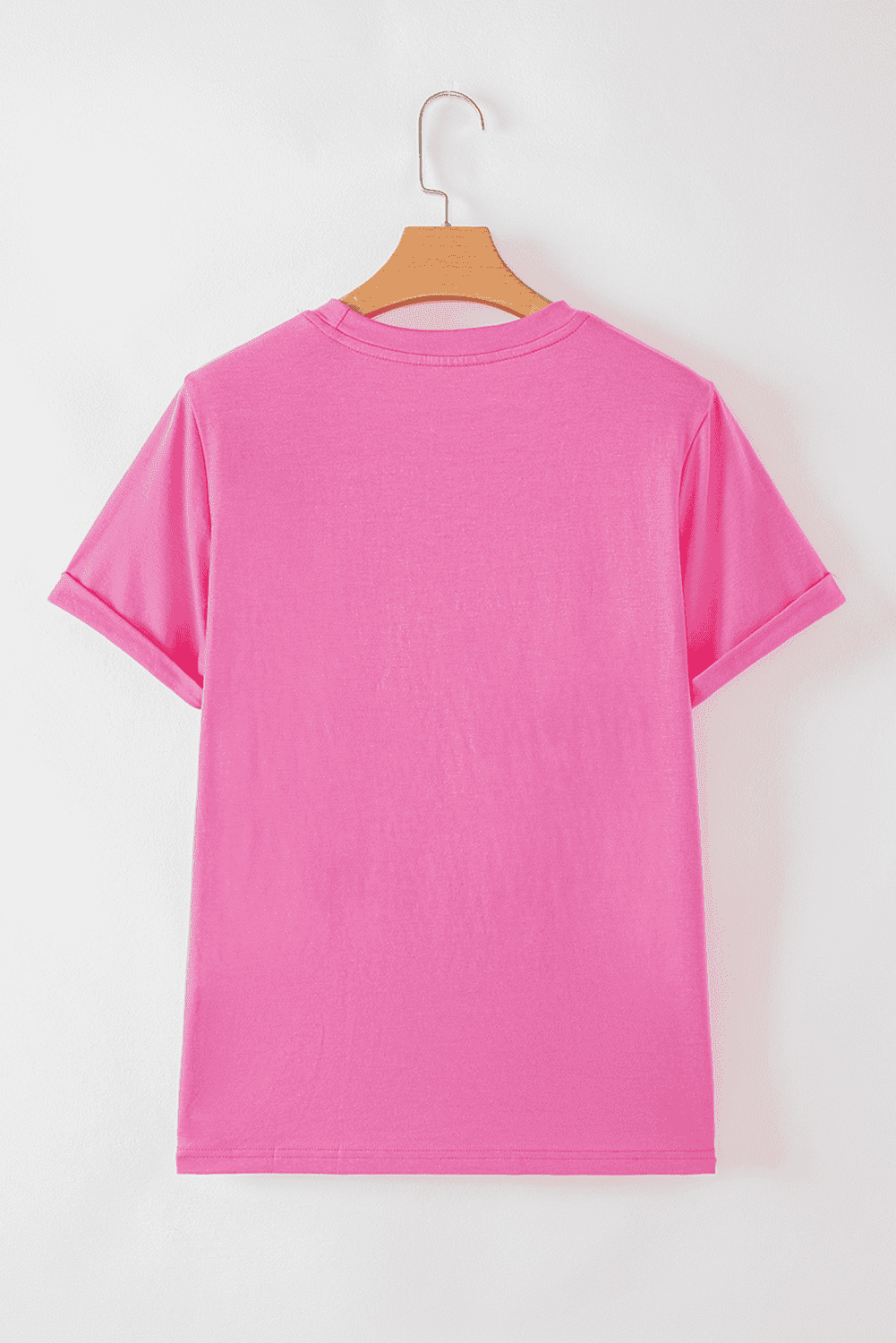 Sachet Pink Checkered Heart Pattern Mama Bow Graphic Tee