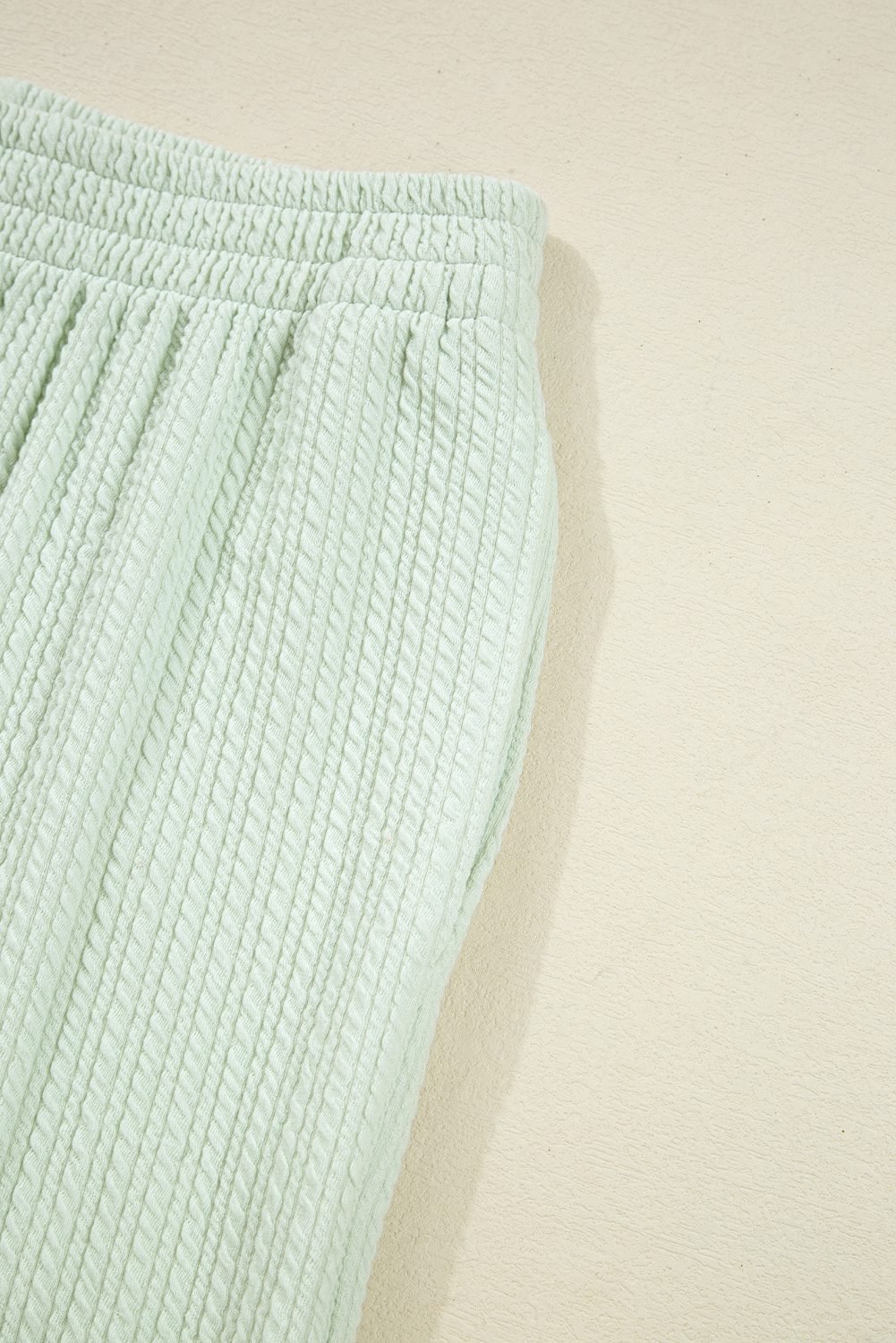 Clearly Aqua Textured Patched Chest Pocket Shirt And Pants Set