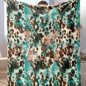 Multicolour Western Style Pattern Large Flannel Blanket