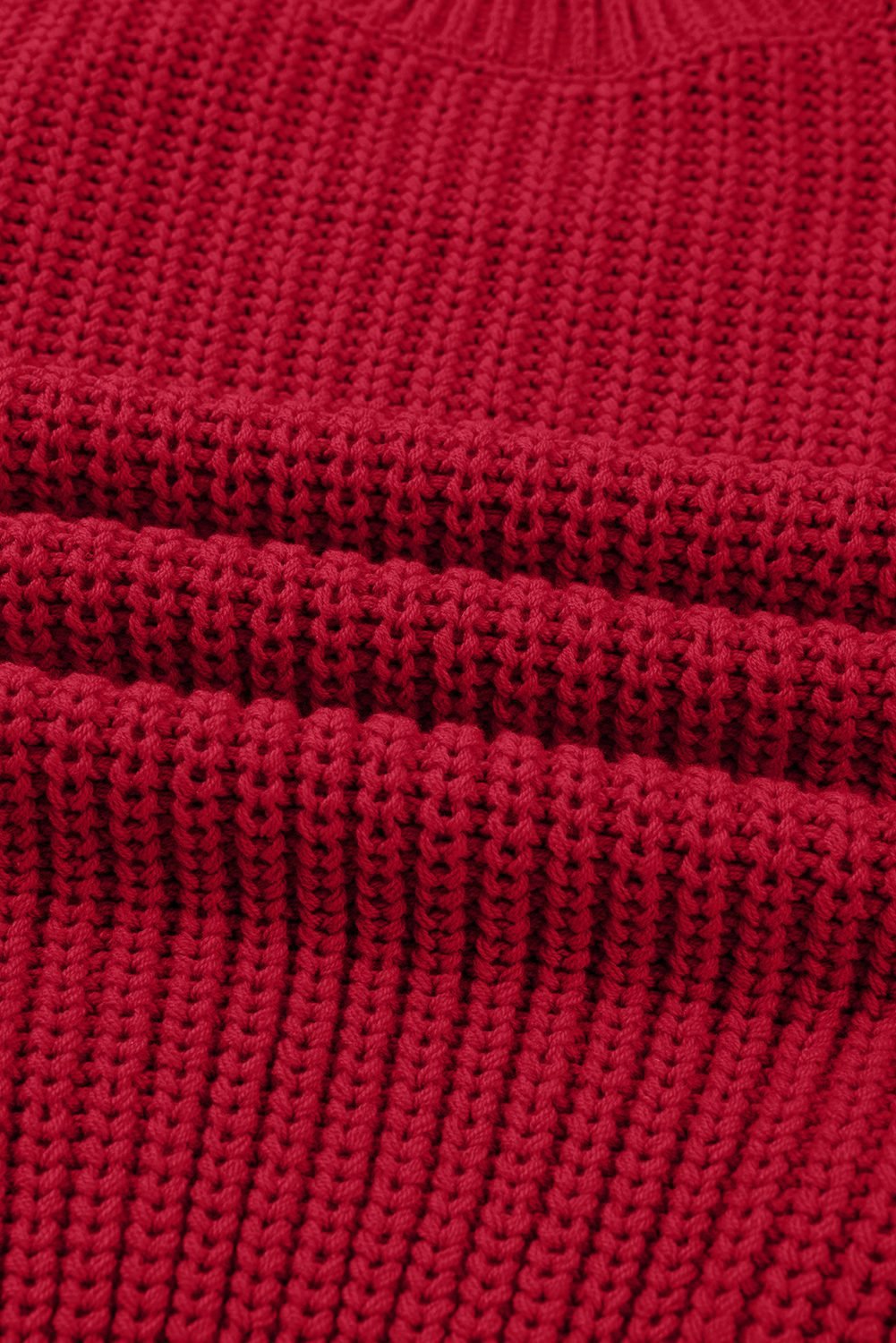 Fiery Red Plaid Lace Up Detail Christmas Holiday Puff Short Sleeve Sweater