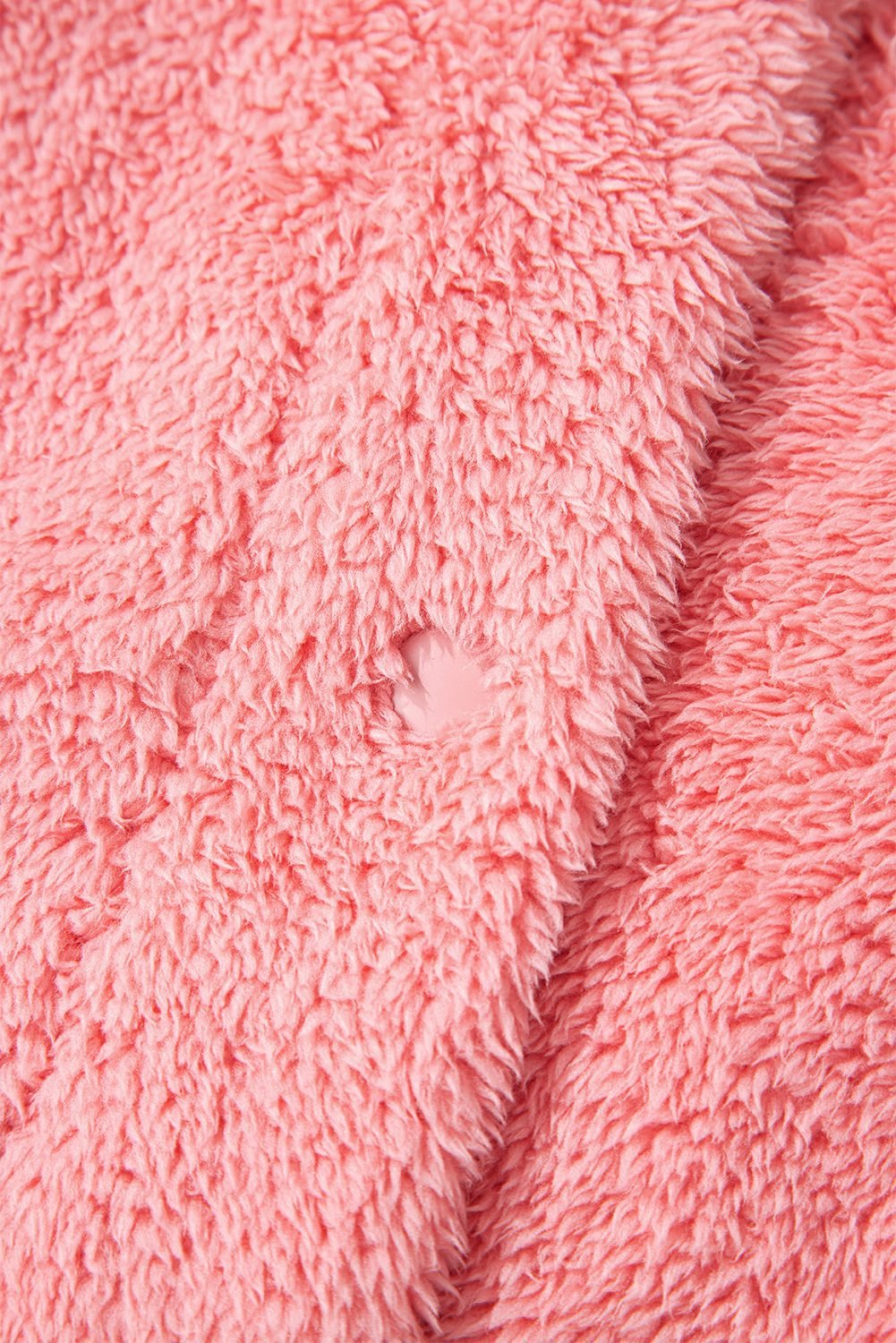 Gossamer Pink Varsity Striped Banding Patchwork Winter Plush Vest