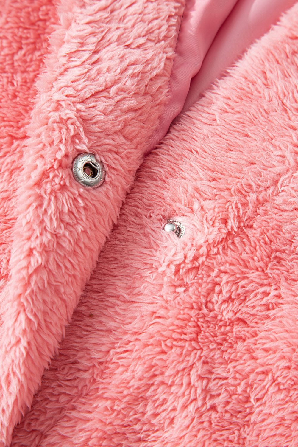 Gossamer Pink Varsity Striped Banding Patchwork Winter Plush Vest