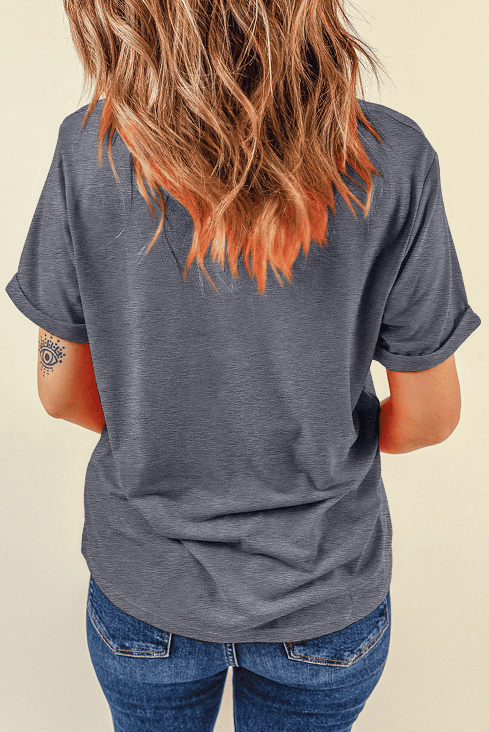Gray Forever Chasing Sunsets Graphic Summer T Shirt