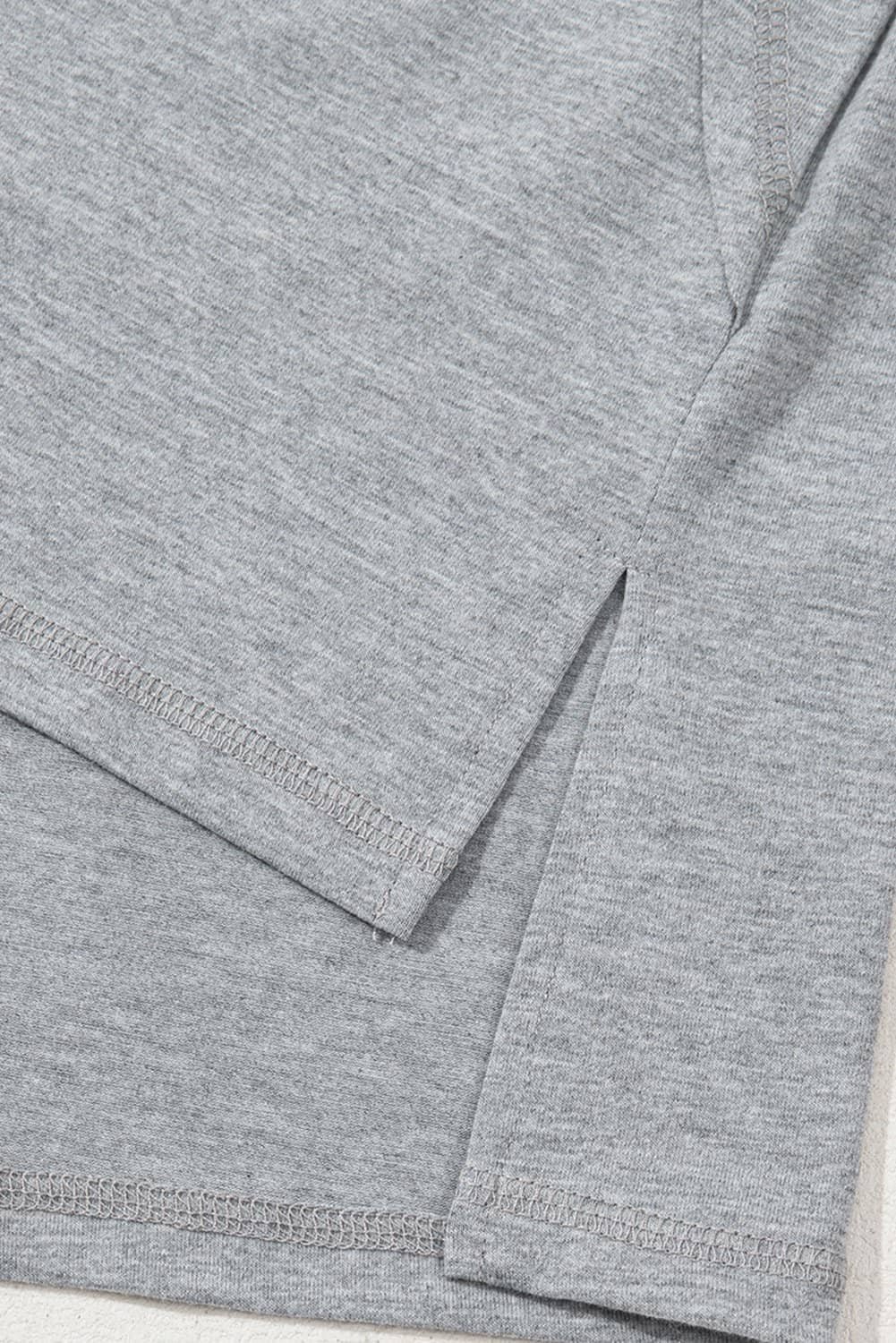 High Raglan Half Sleeve V Neck Oversized T Shirt