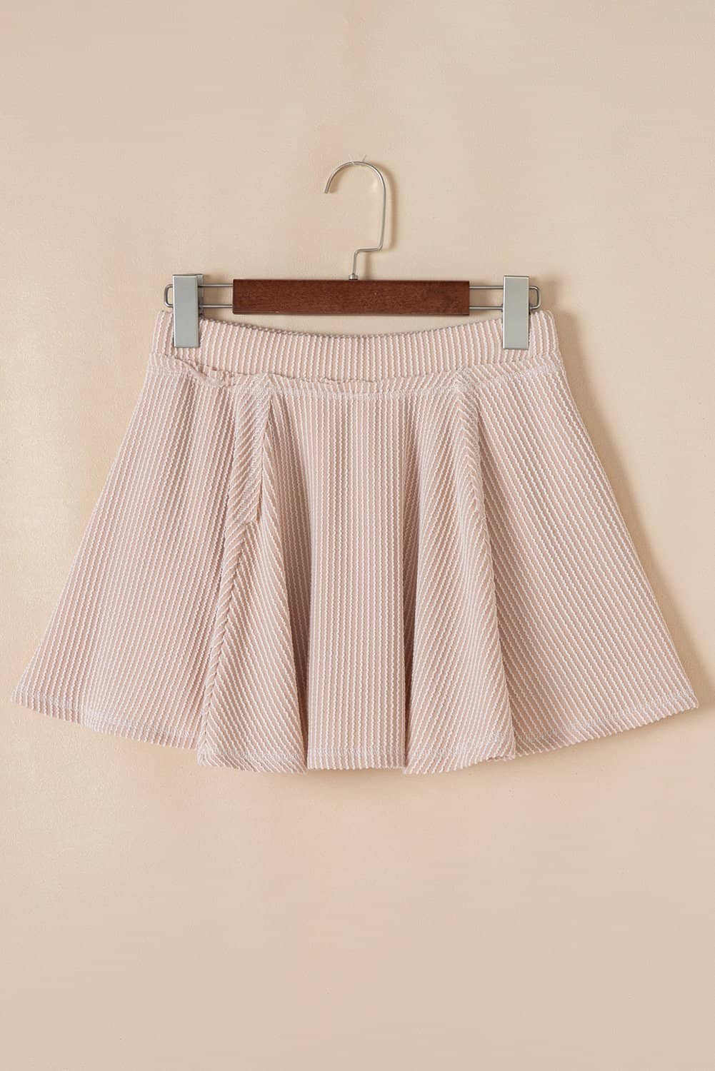 Jet Stream Corded Lantern Sleeve Top High Waist Ruffled Mini Skirt Set