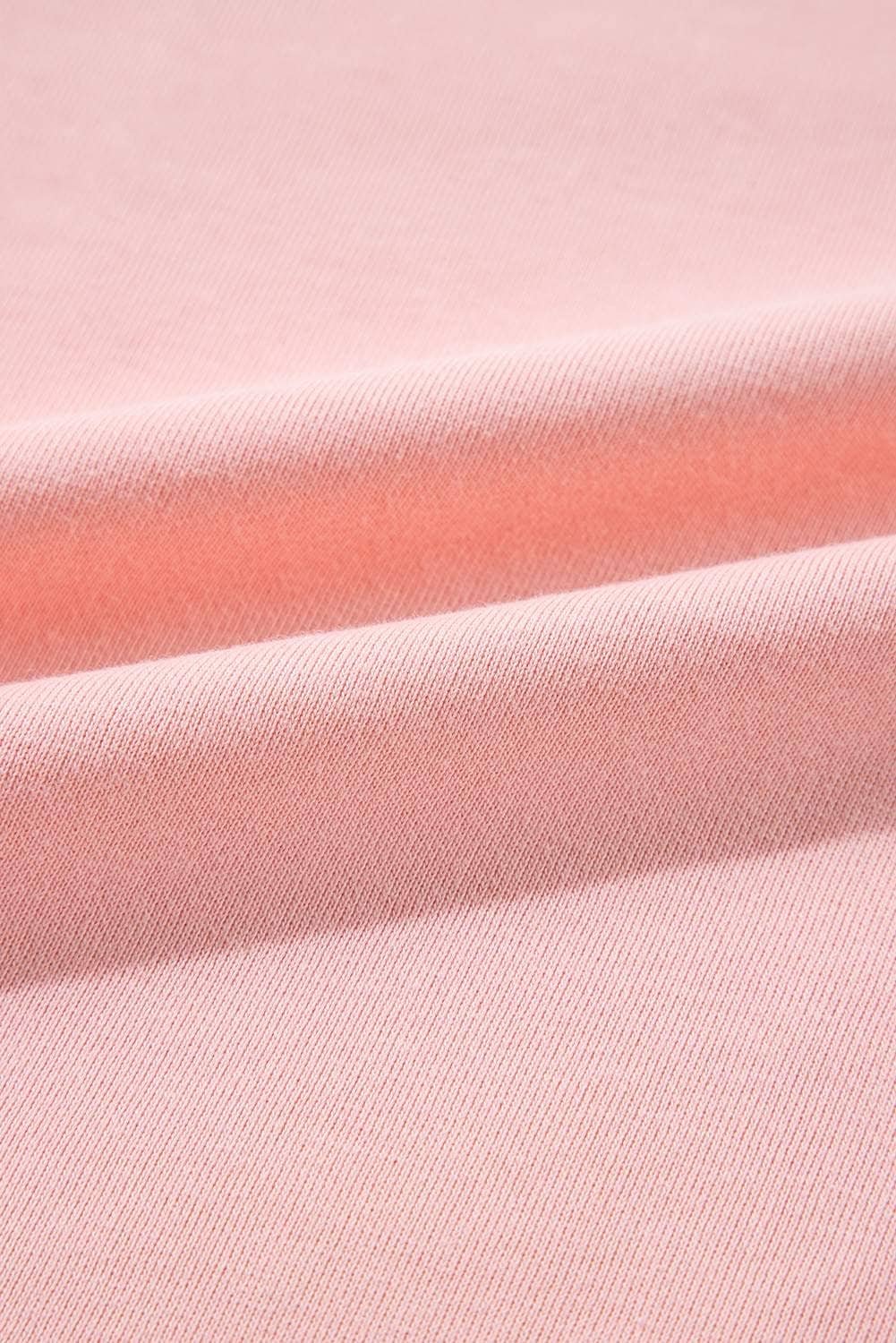 Light Pink Plus Size Colorblock Patchwork Crew Neck Sweatshirt