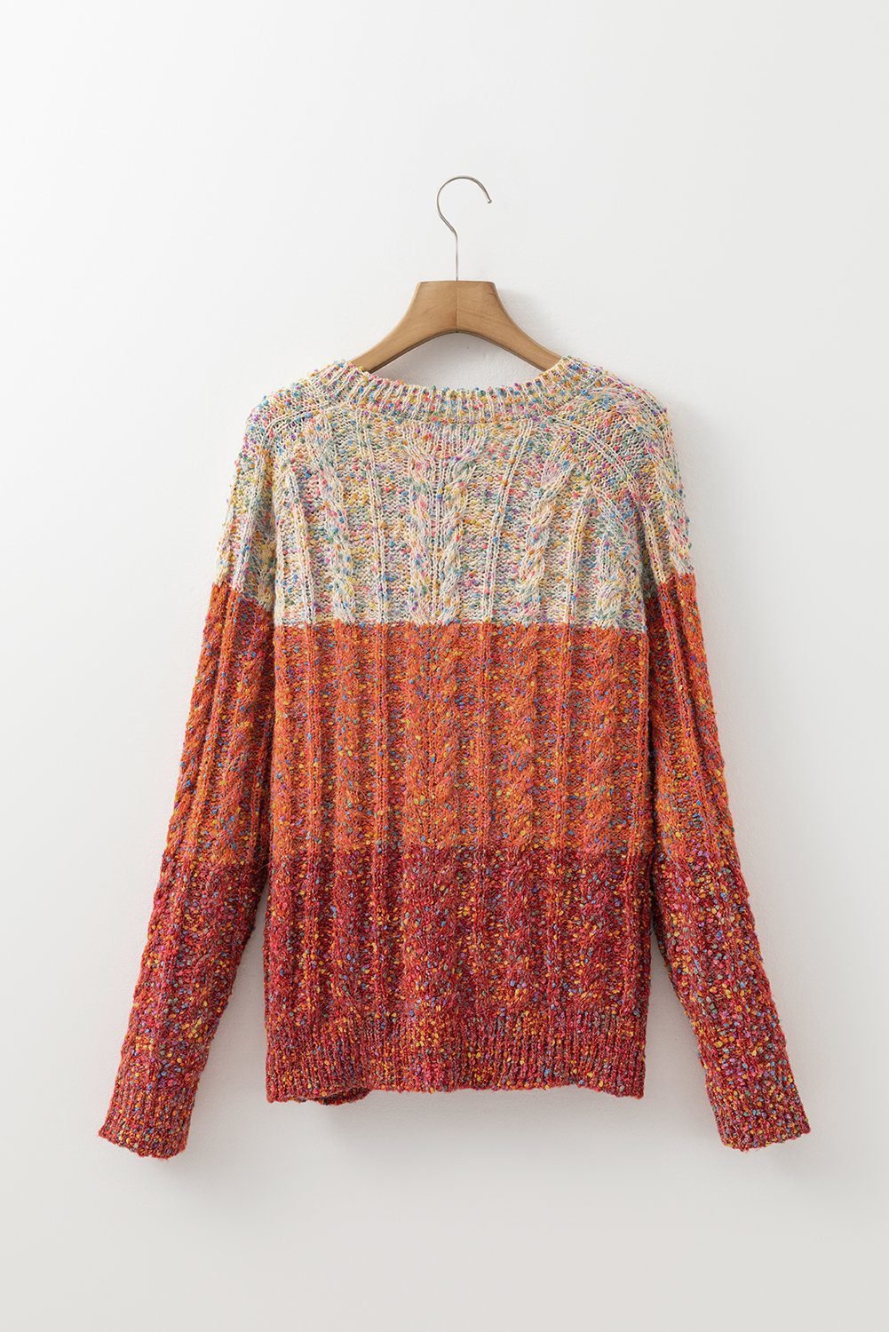 Multicolour Colorful Confetti Wool Ball Knitted Sweater
