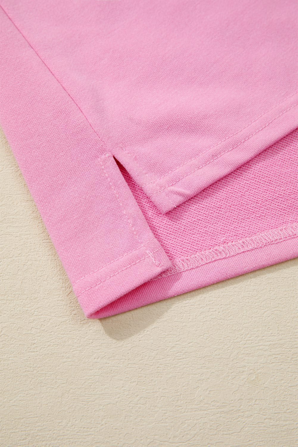 Orchid Bouquet Big Flower Patched Raw Seam Color Block 2 Piece Loose Pant Set