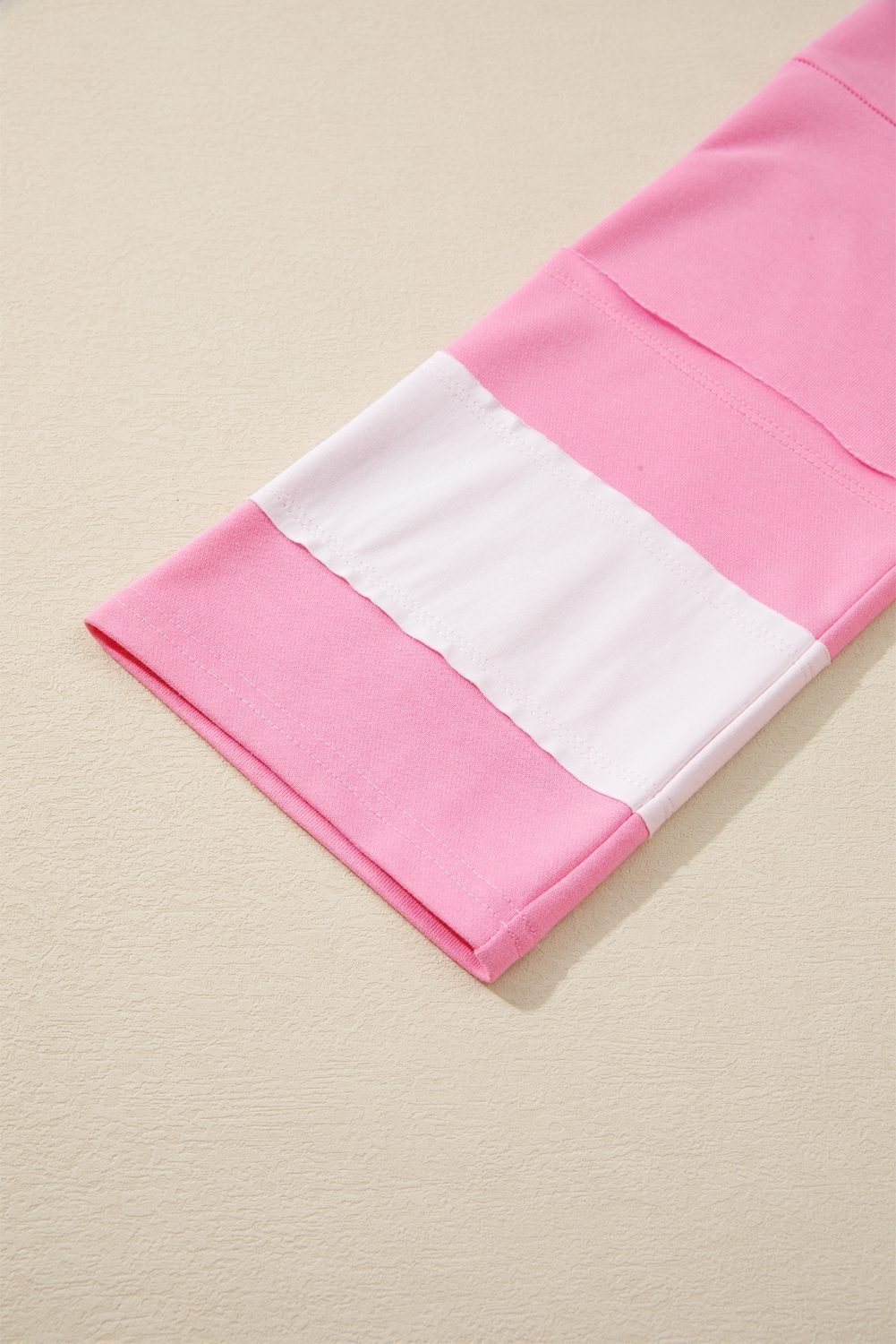 Orchid Bouquet Big Flower Patched Raw Seam Color Block 2 Piece Loose Pant Set