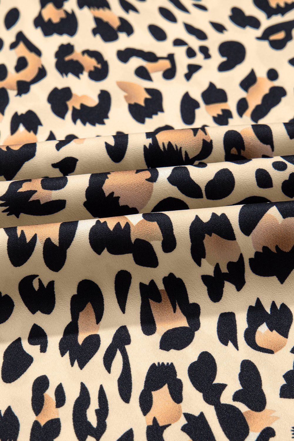 Parchment Leopard Drawstring Flowy Wide Leg Pants