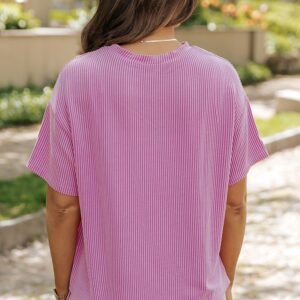 Phalaenopsis Ribbed Sequined Easter Bunny Graphic Tee And Short Set