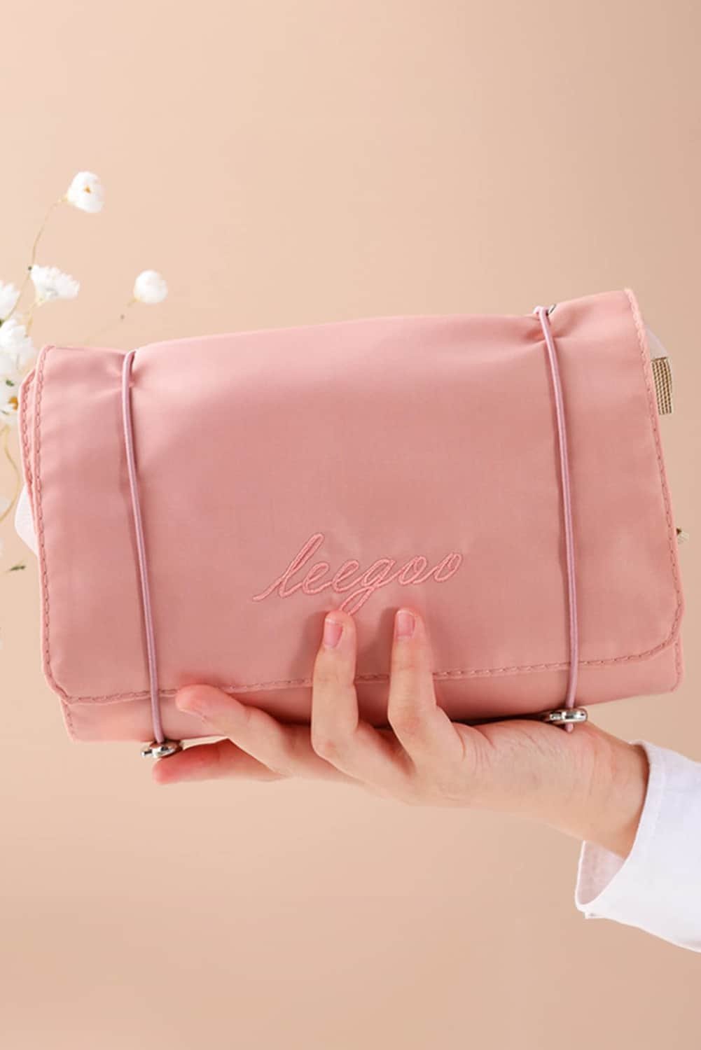 Pink Leegoo Peint Detachable 4-In-1 Foldable Makeup Bag