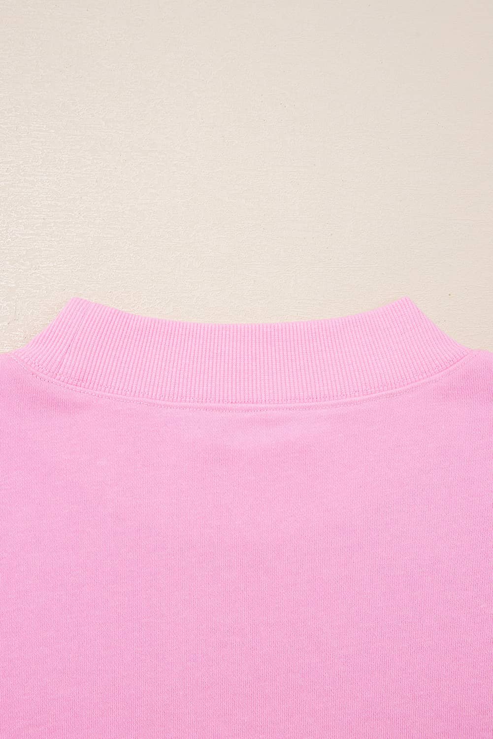 Pink Tiered Ruffle Ribbed Crew Neck Pullover Plus Size Top