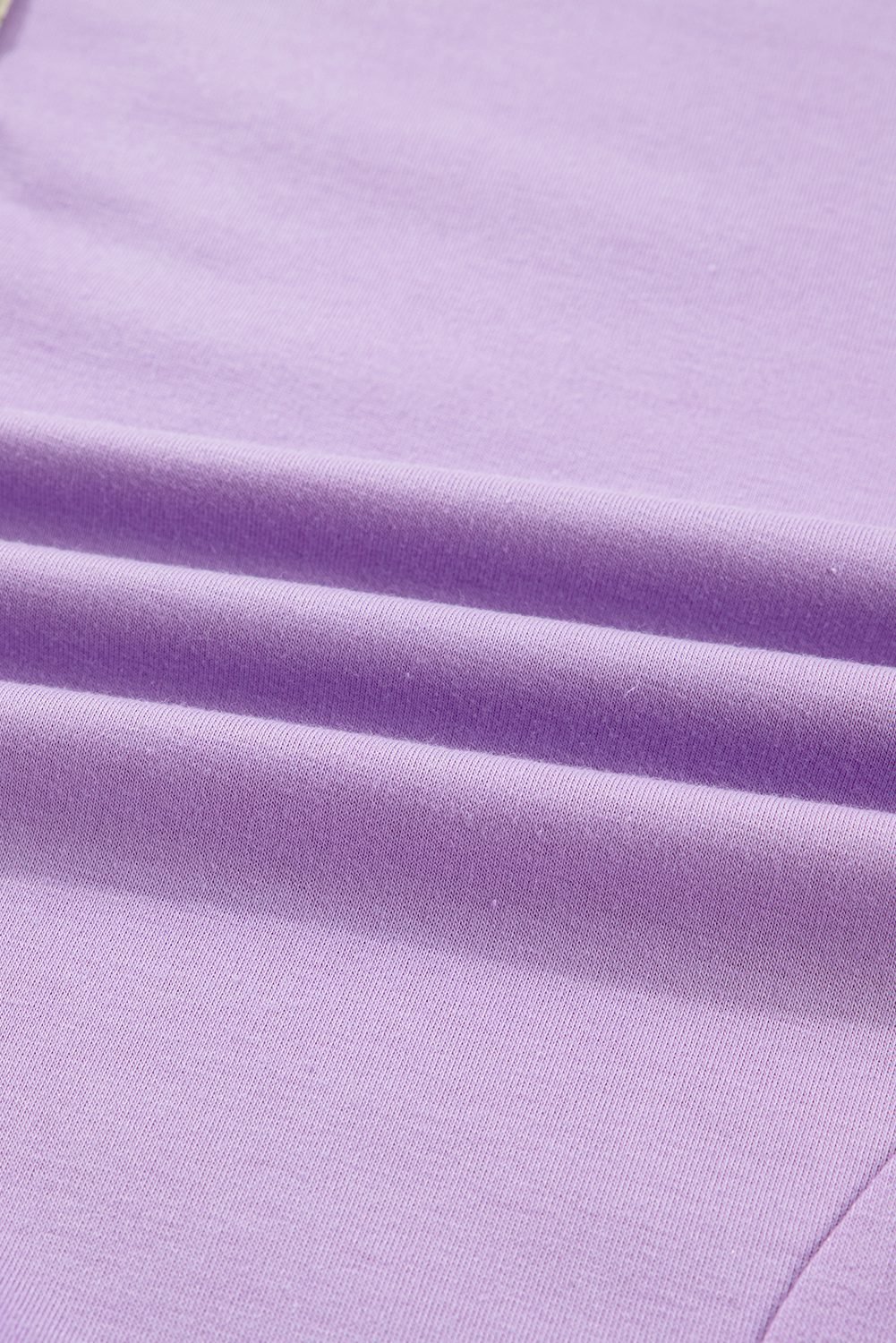 Purple Stripe Patchwork Buttoned Drop Shoulder Plus Size Pullover