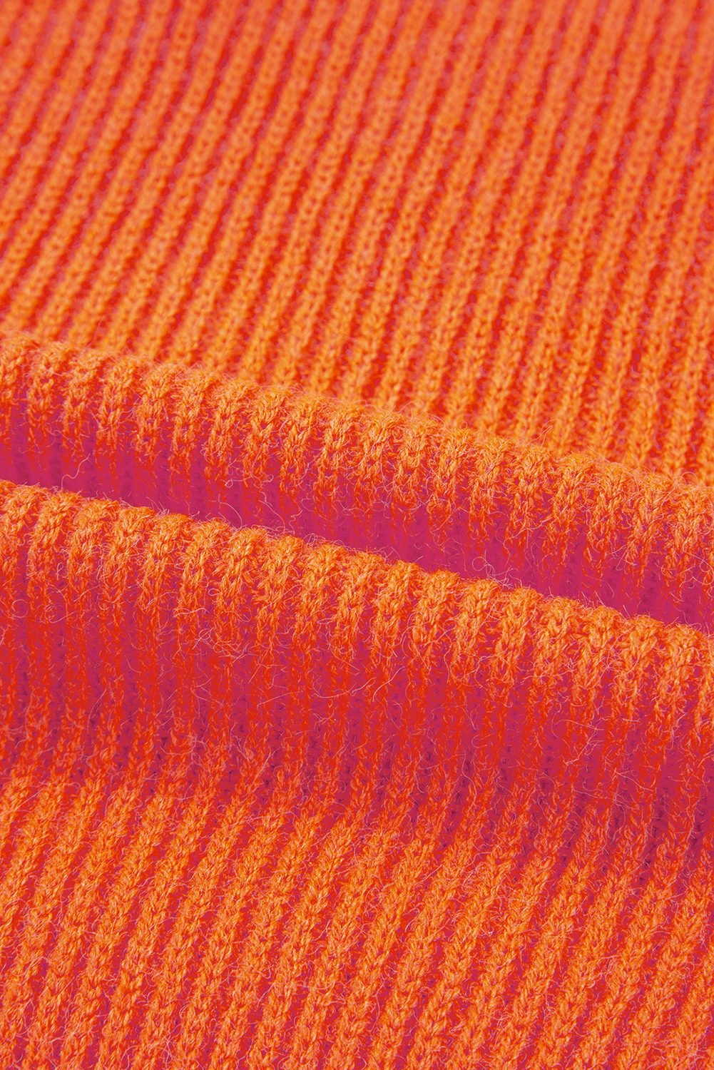 Vitality Orange Thankful For My Queens Ribbed Knit Drop Shoulder Graphic Sweater