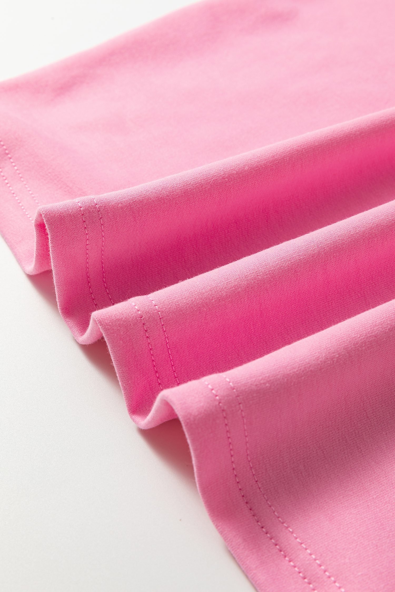 Bonbon Solid Color V Neck Tee Drawstring Pant Set - Image 10