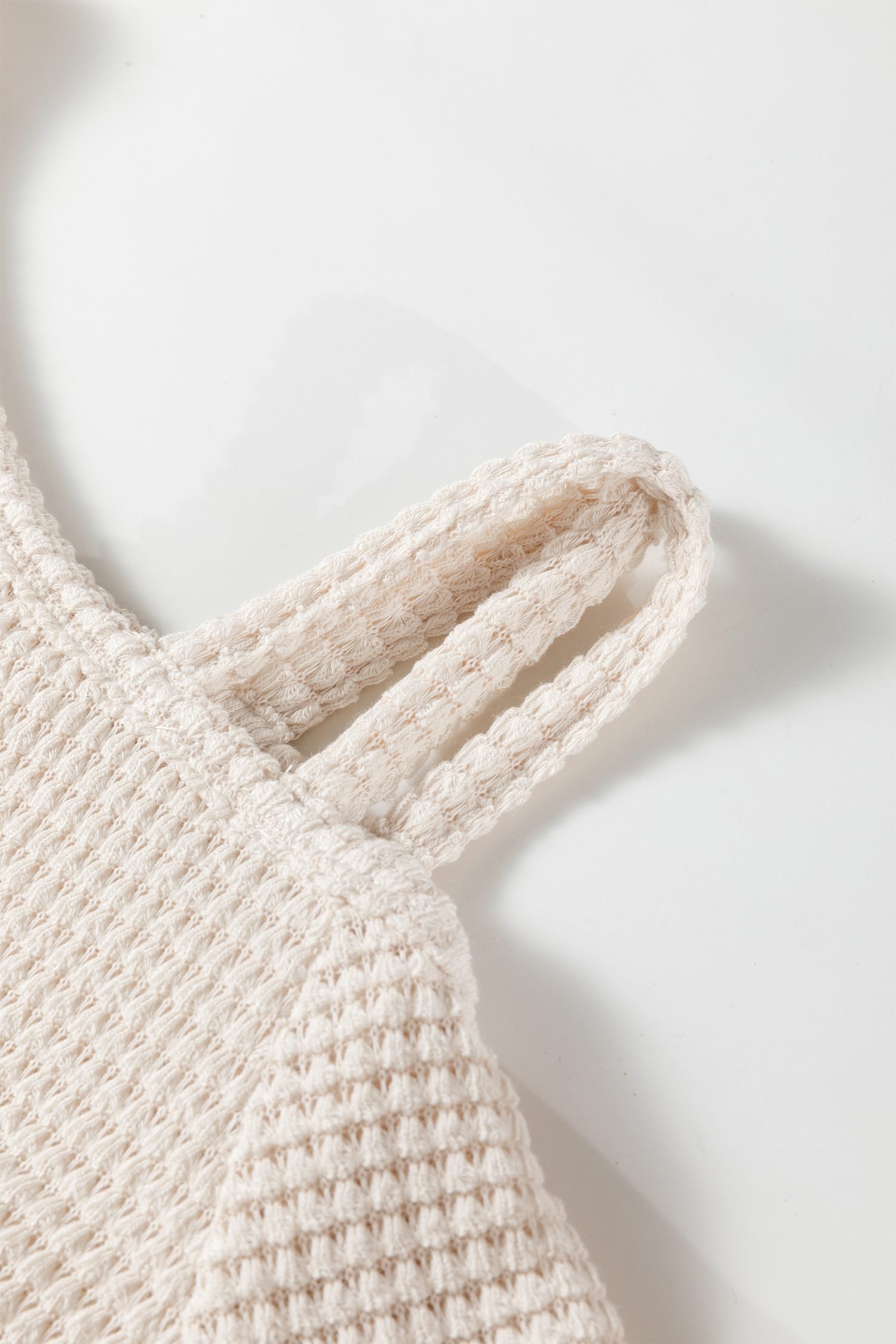 Jet Stream Solid Color Textured Knit Asymmetric Shoulder Long Sleeve Top - Image 8