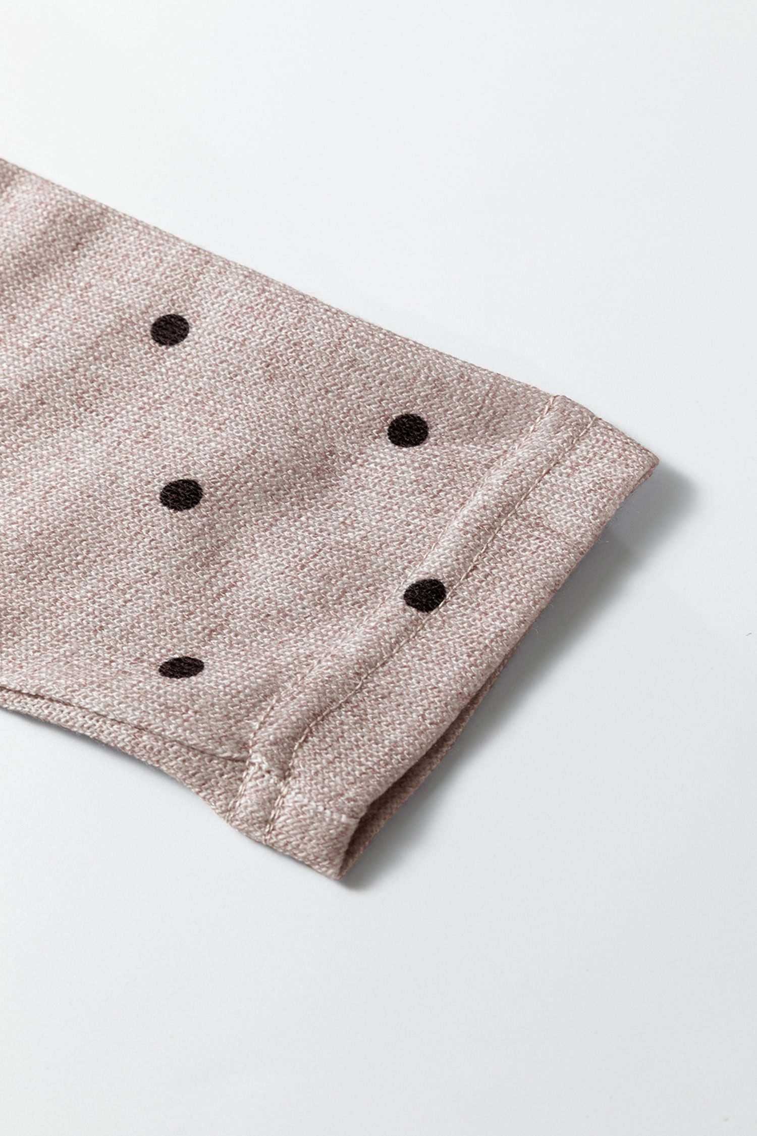 Jet Stream Polka Dot Boat Neck Knit Long Sleeve T Shirt - Image 13