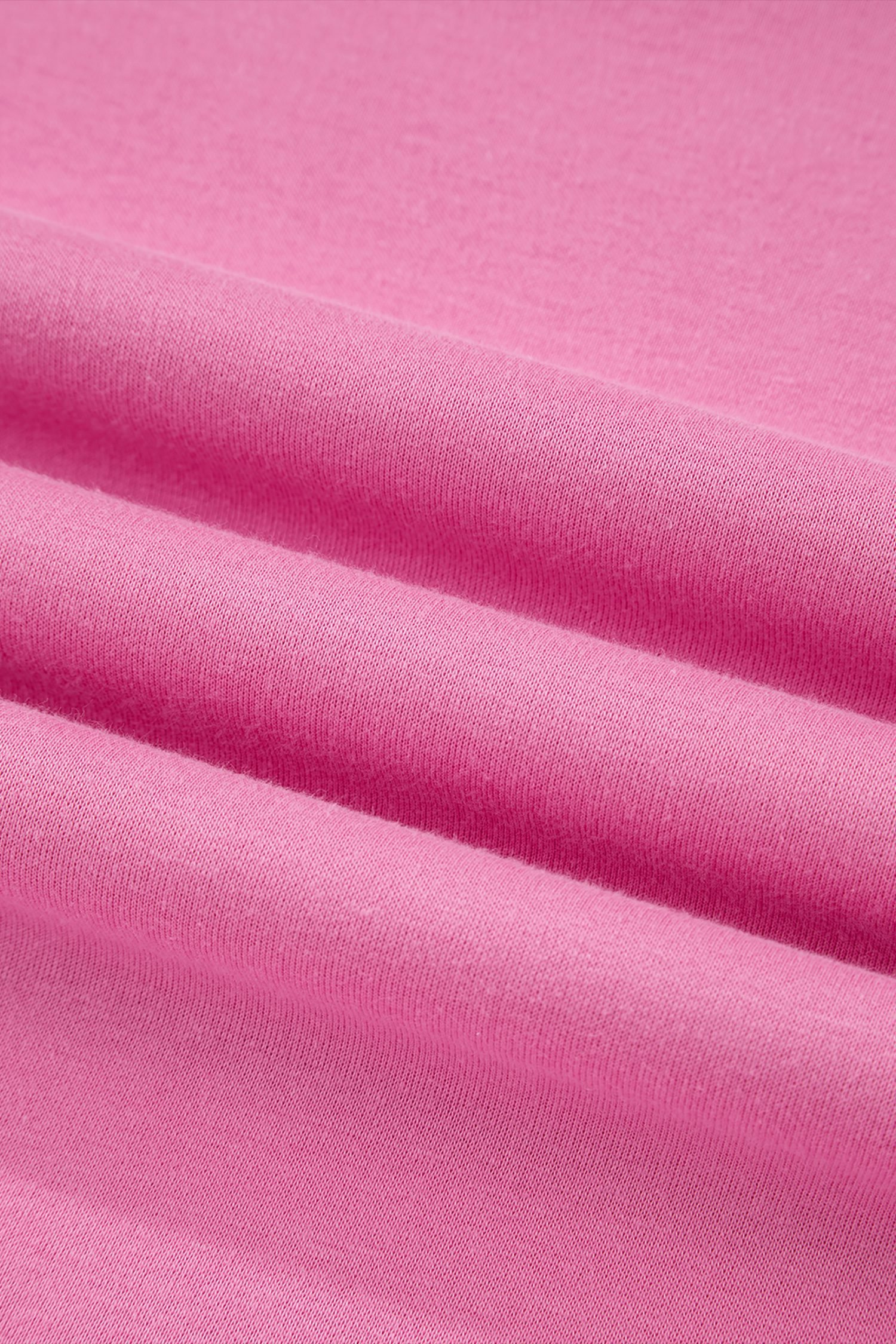 Bright Pink Oversize Drop Shoulder Reversible Mock Neck Sweatshirt - Image 15