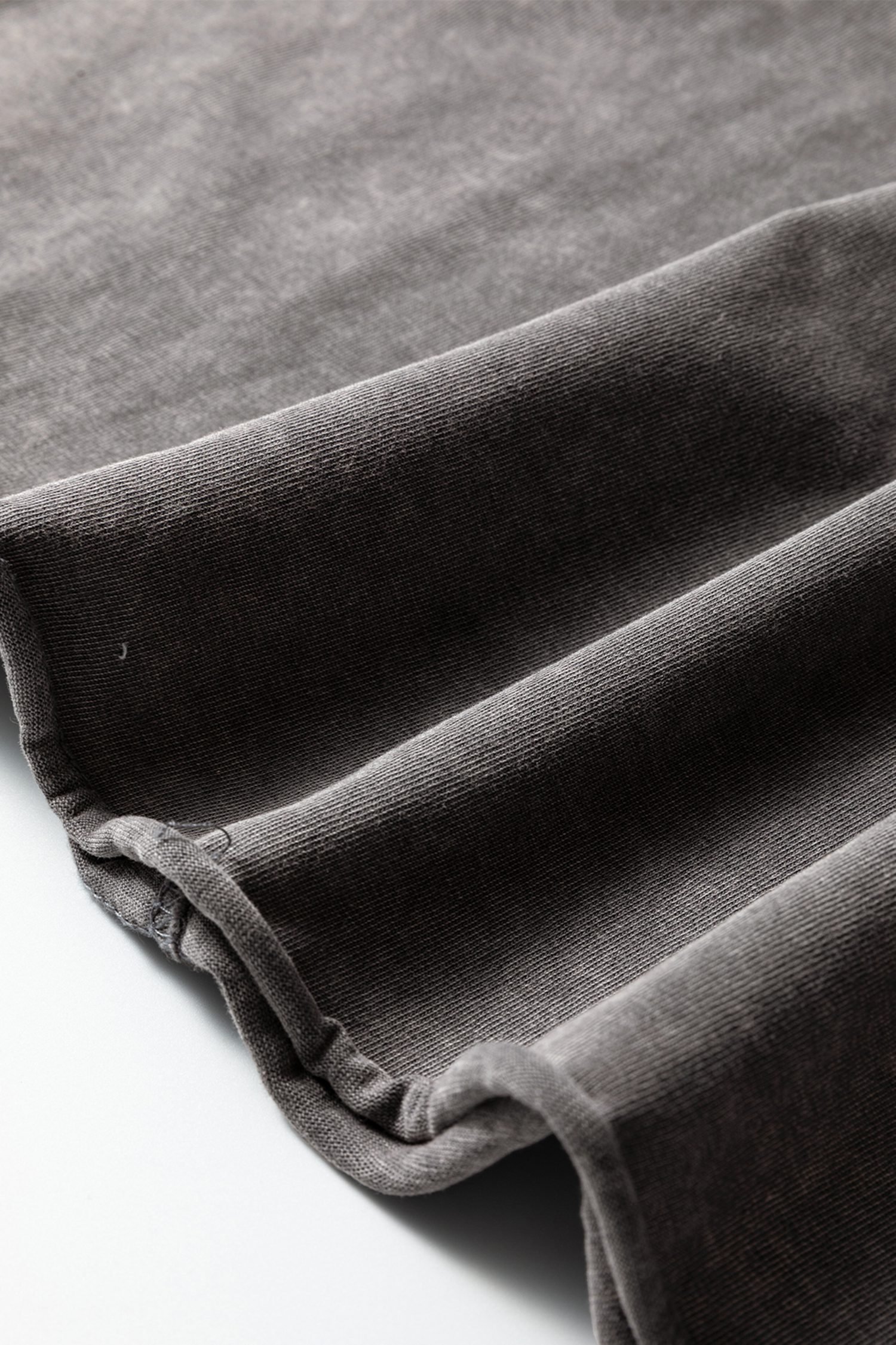 Medium Grey Mineral Wash Boxy Fit Cotton Tank Top