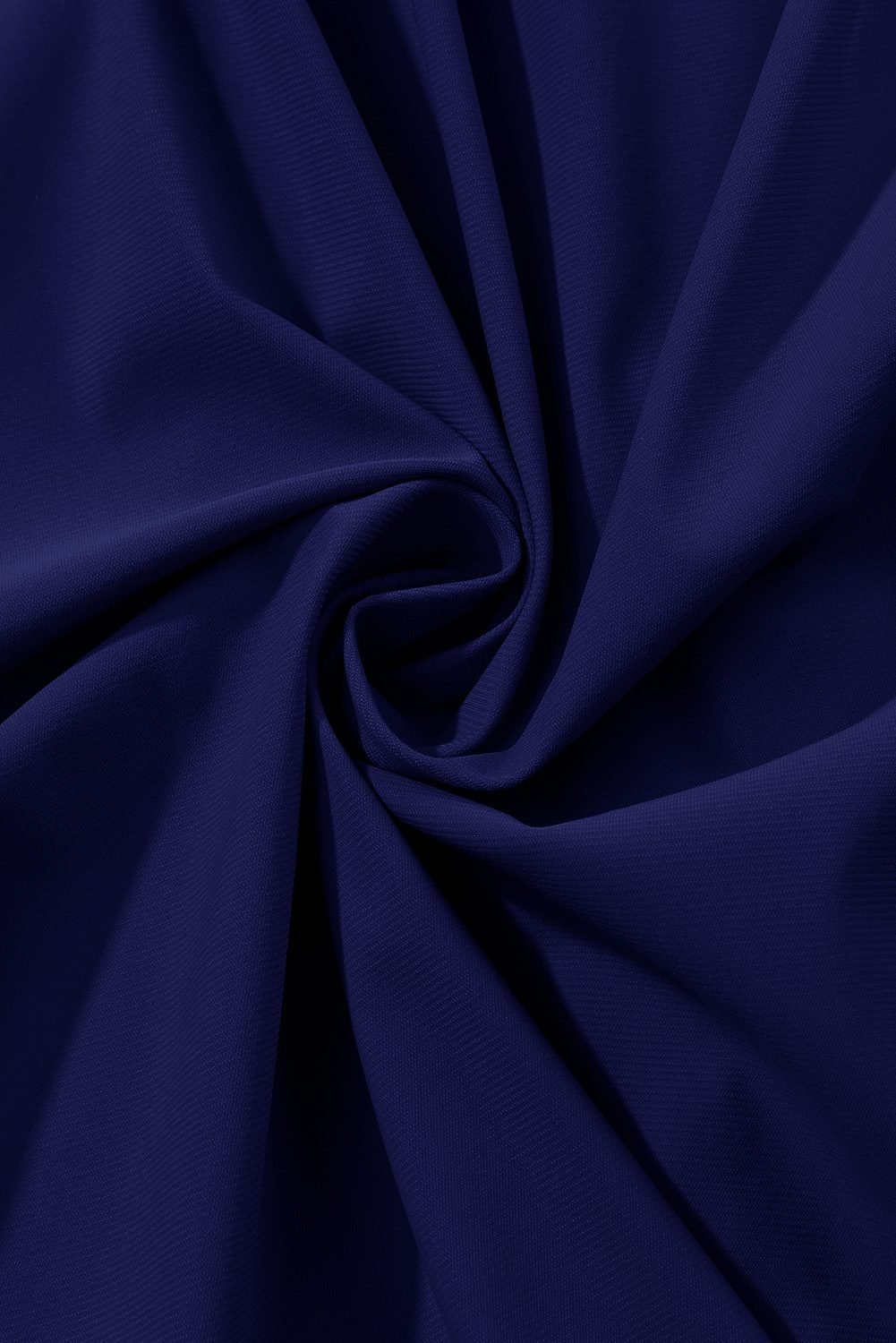 Navy Blue Drawstring Elastic Waist Lined Ruffle Shorts Bikini Bottom