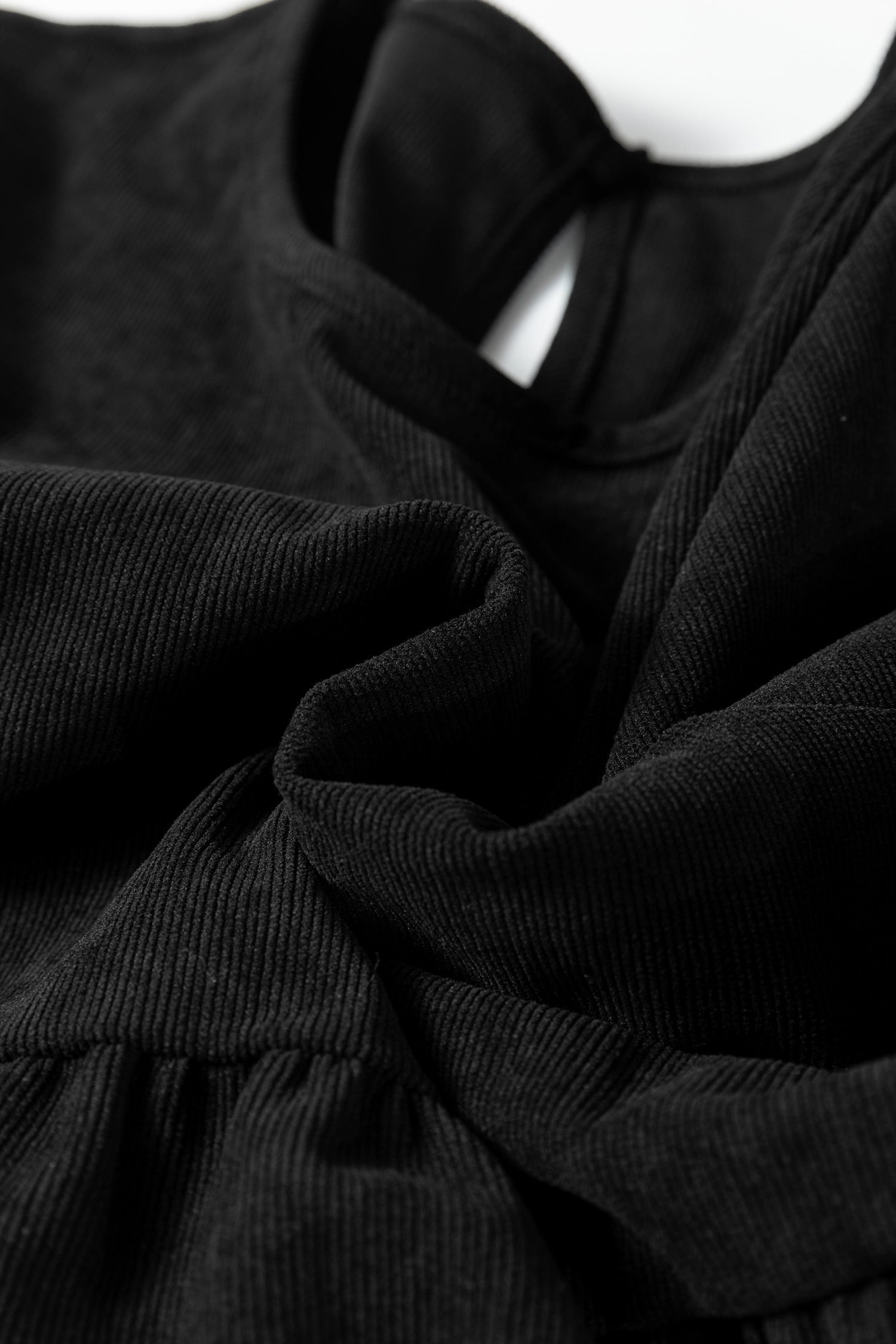 Black Lantern Sleeve Tiered Mini Dress - Image 11