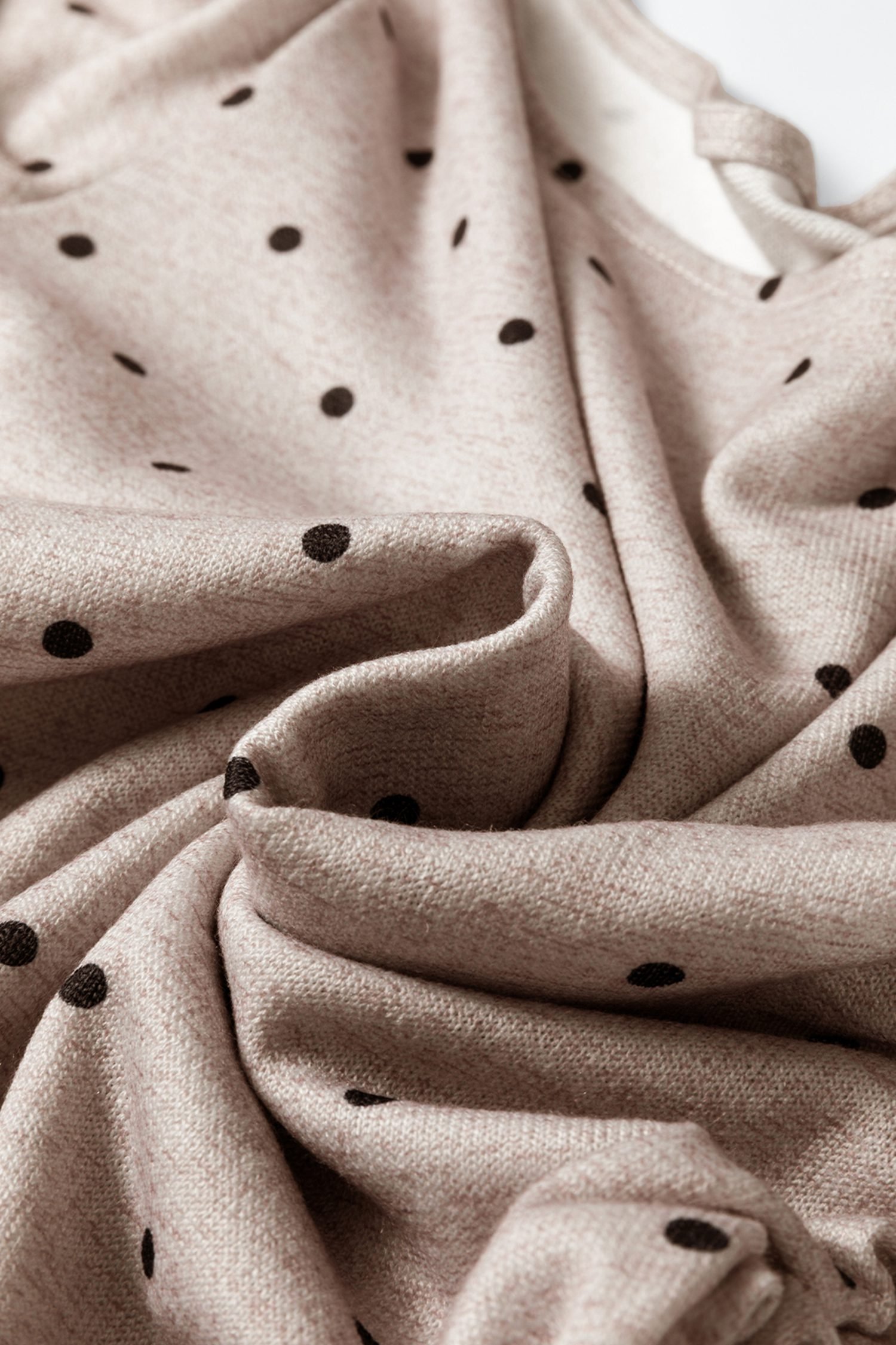 Jet Stream Polka Dot Boat Neck Knit Long Sleeve T Shirt - Image 18