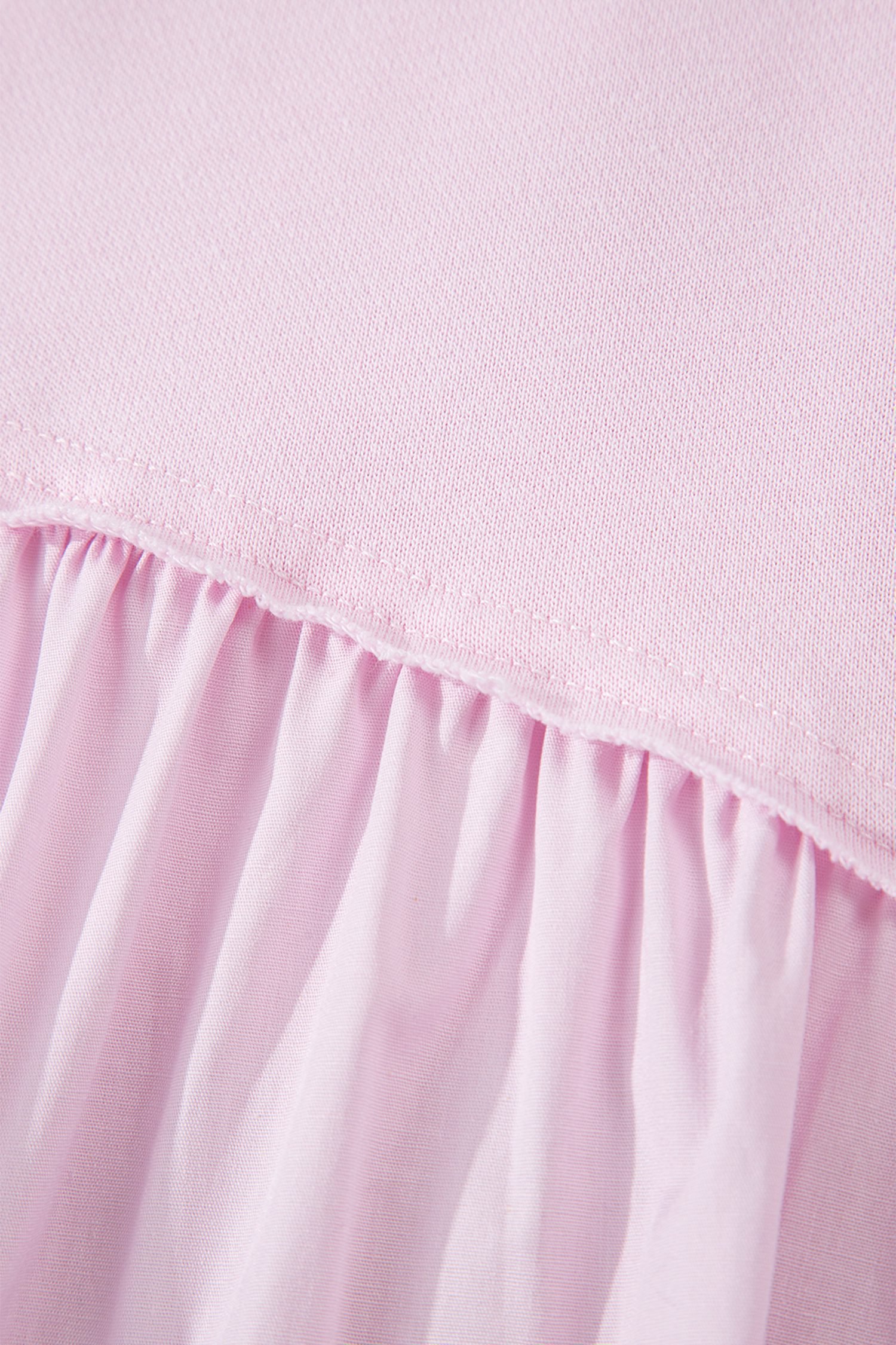 Pink Raw Seam Color Block Patchwork Button Polo Collar Mini Dress