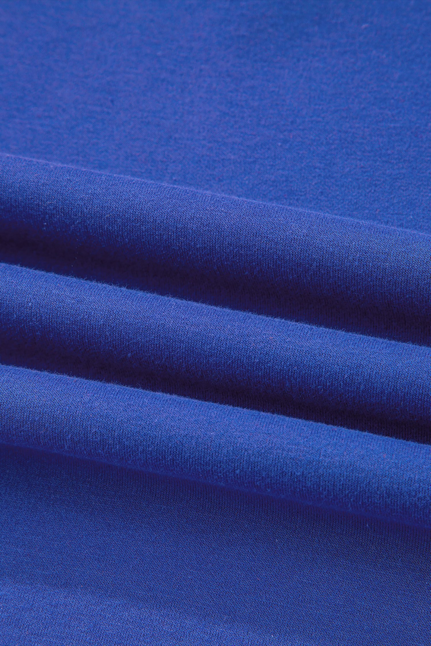 Dark Blue Oversize Drop Shoulder Reversible Mock Neck Sweatshirt