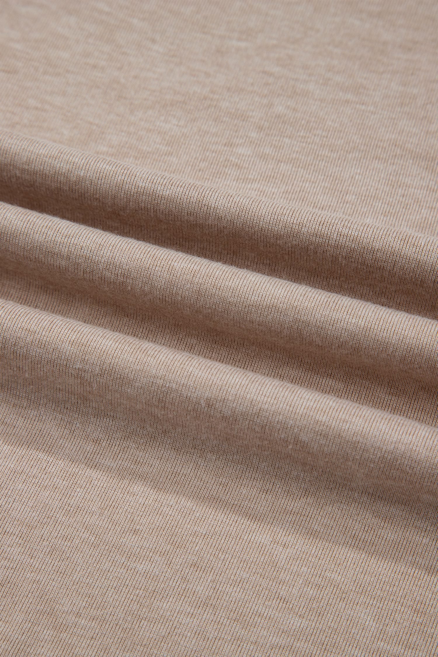 Parchment Granny Square Crochet Detail Loose T Shirt