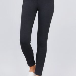 Mid -rise Ponte Pants -57480c