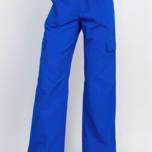 High -rise Cargo Parachute Pants